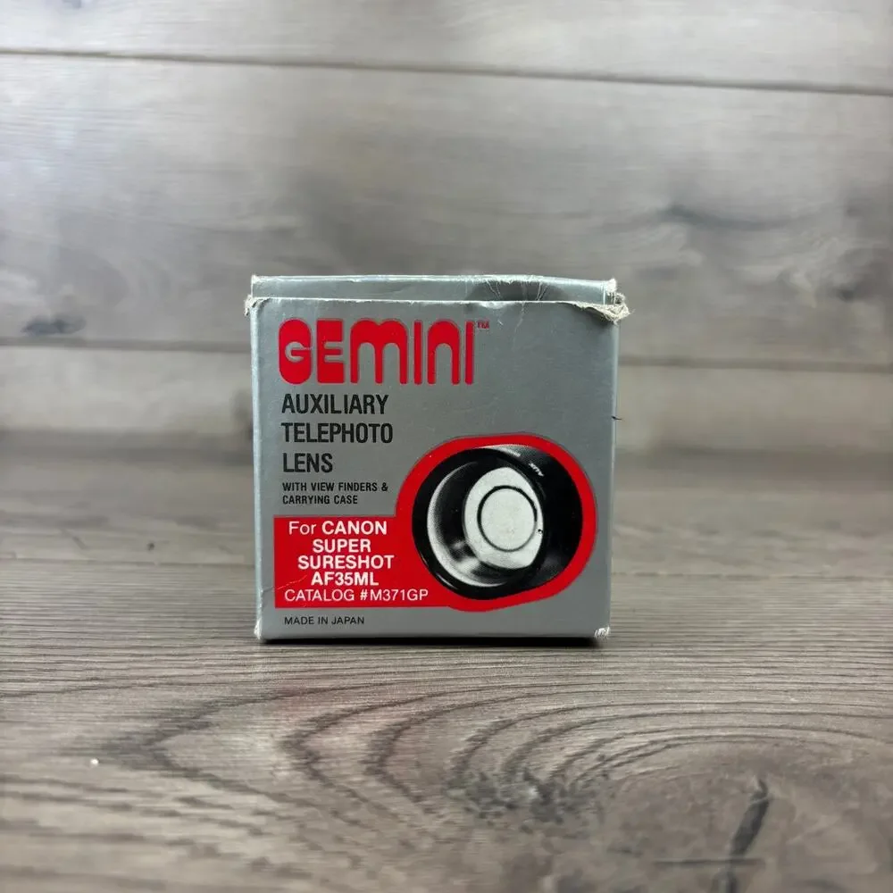 Gemini Auxiliary Telephoto Lens For Canon Super Sureshot AF35ML